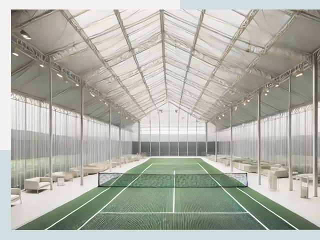 Строительство теннисных кортов в Реже