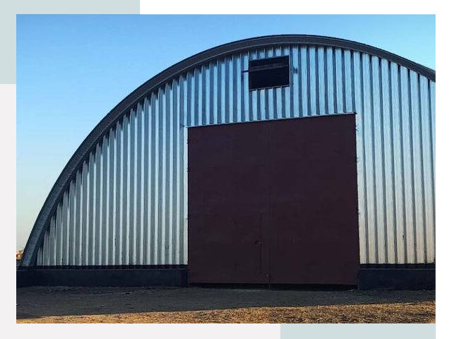 Бескаркасные ангары в Реже