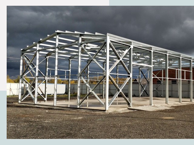 Двускатные ангары в Реж от 657 руб. за квадрат