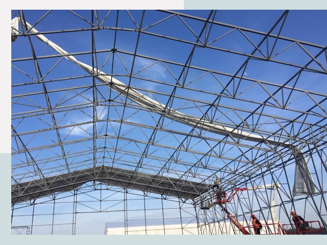 Шатровые ангары от 657 руб. в Реже и Свердловской области