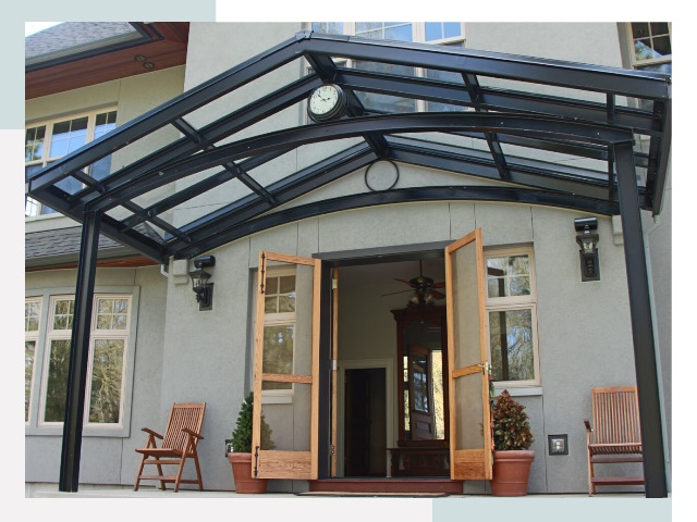 Козырьки металлические в Реже