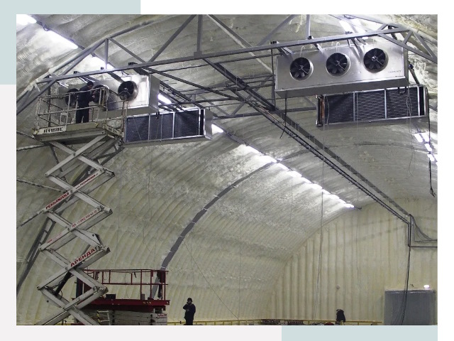 Оснащение ангаров в Реже