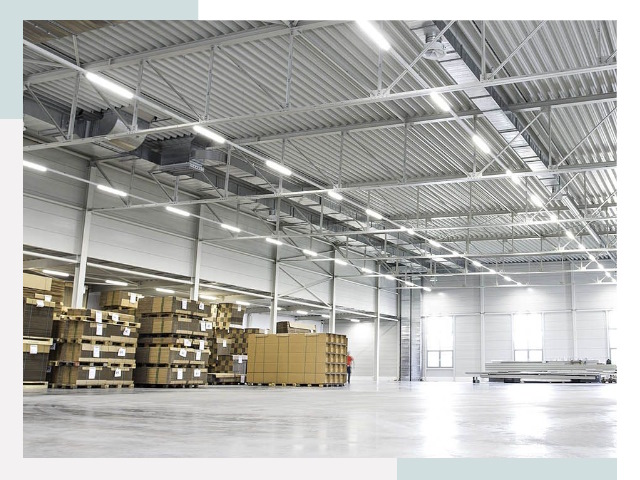 Освещение ангаров в Реже